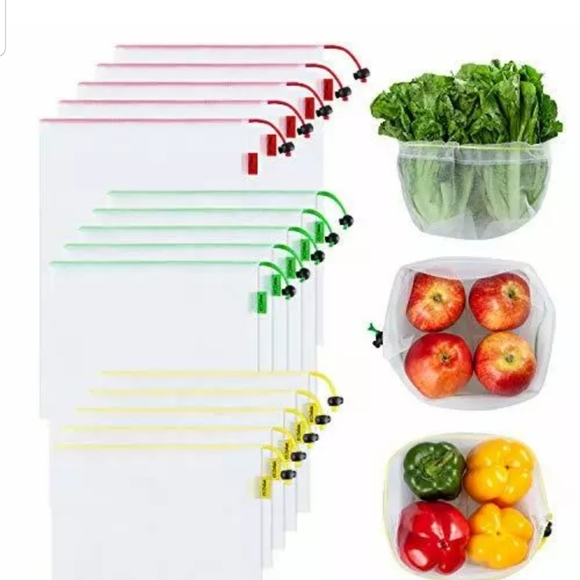Ecowaare Kitchen Ecowaare Reusable Mesh Produce Bags 3 Sizes New Poshmark